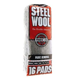 Homax Rhodes American Paint Removal Steel Wool, Coarse Grade #3, 16 Pads