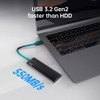 Netac 500GB Portable SSD USB 3.2 Gen 2 (10 Gbps,