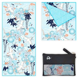 Elite Trend - Toalla de playa de microfibra extragrande de 78 x 35 pulgadas, sin arena, de secado rápido, para viajes, natación, piscina, yoga, senderismo, camping, toalla de microfibra ligera de