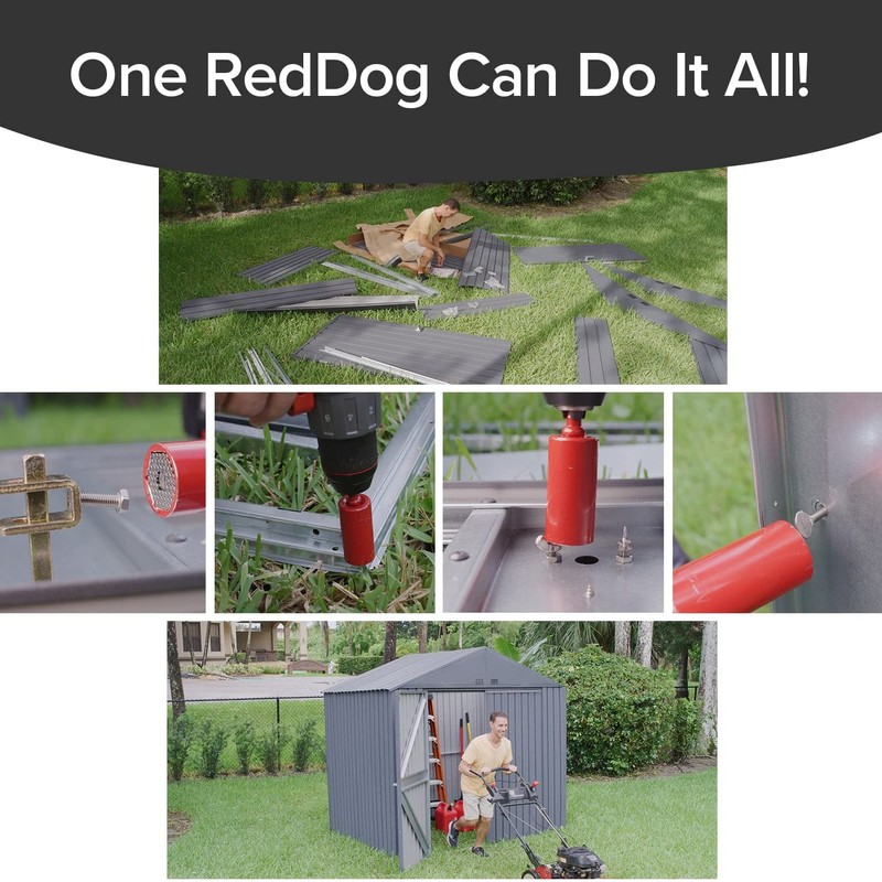 Red Dog Socket w/Drill Adapter, Fits Most Nuts & Bolts,