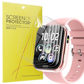 Blueshaweu Screen Protector Compatible with CATGIFF Smartwatch Children X53, HD Clear Flexible TPU Screen Protector [Pack of 6] Compatible with CATGIFF X53 Smartwatch (Transparent)