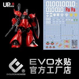 EVO Decal PM-199 MG Gelgoog Johnny Ridden's Custom UV Fluorescent - EVO Decal Gunpla Model / EVO데칼 PM-199 MG 겔구그 조니라이덴 전용기 UV 형광 - 에보데칼 건프라 모형
