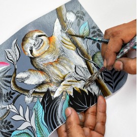 Anna by Anuschka Women Wallet on A String, Rainforest Friends, One Size