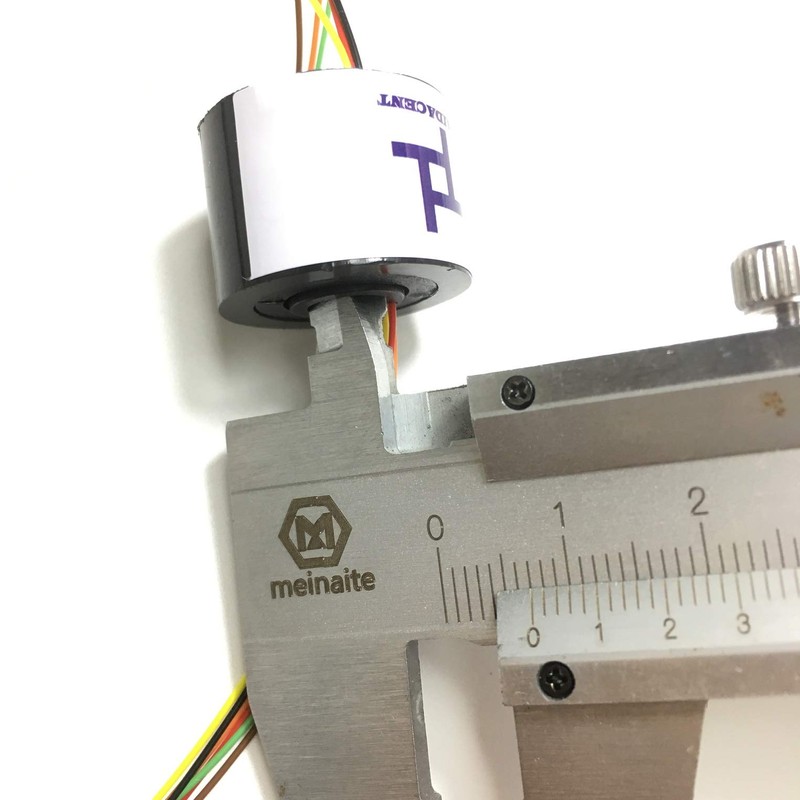 Taidacent Hollow Electrical Slip Ring 2/4/6/12 Wires Collector Ring Conductive