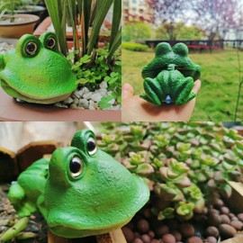 Wanwanzi Aquarium Frog Air Bubbler Decorations - Aerating Action Frog Open Mouth Ornament, Oxygen Bubble Resin Crafts for Aquarium Fish Tank Decor