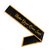 Party to Be Plain Sash with Borders Blank Satin Sash