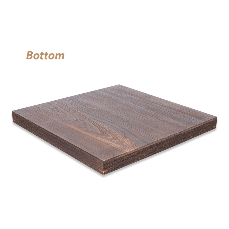 Ottoman Tray for Living Room Wood Serving Tray Large Square