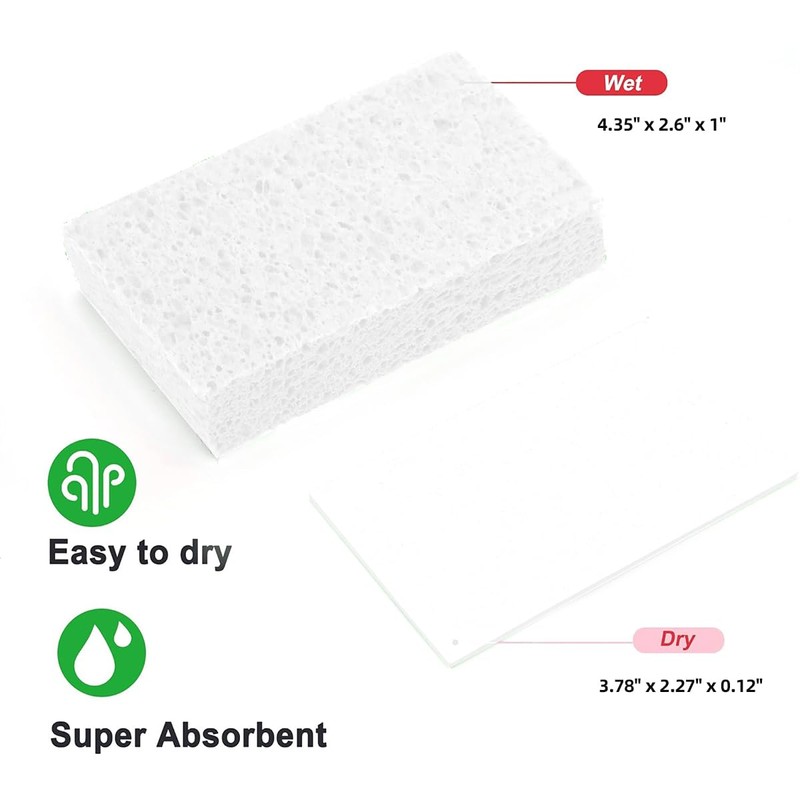 24 - Pack Non-Scratch Scrub Sponges - Sponges for Dishes