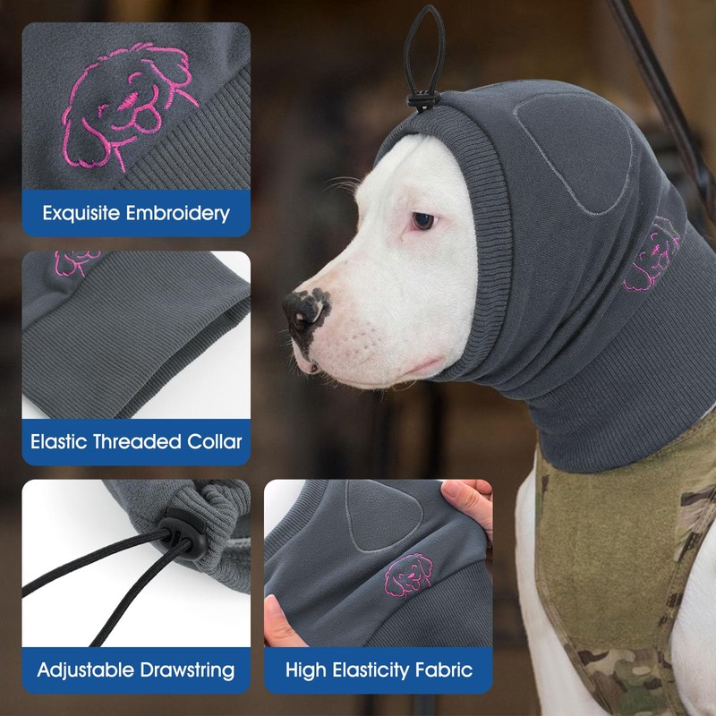 SUNFURA No Shake Ear Wraps for Dogs, Dog Ear Cover