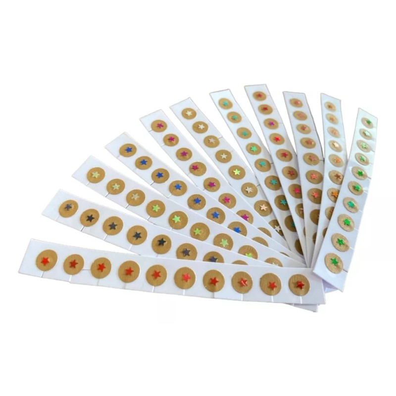 Productos comerciales Balines Con Parche Auriculoterapia 100 Piezas Con Figuras