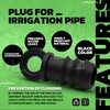 DOJA Barcelona Pack of 10 Drip Hose End Caps, 20mm,
