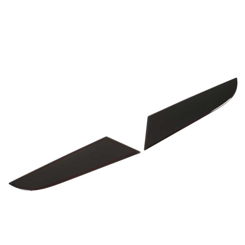 2PCS Tail Light Trim Cover Smoked Black Transparent Style Smooth