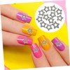 WOONEKY 12pcs Decorative Star Charms for Nail Art Rhinestone Nail