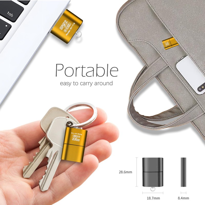 [3 Pack] Micro SD Card Reader for Android,Micro SD Card
