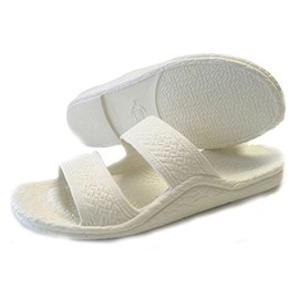 Pali Hawaii Unisex Adult Color Jandal Sandal (White, 5)