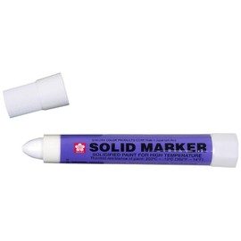 Sakura Solidified Paint Solid Marker, White (Box of 12),XSC-50