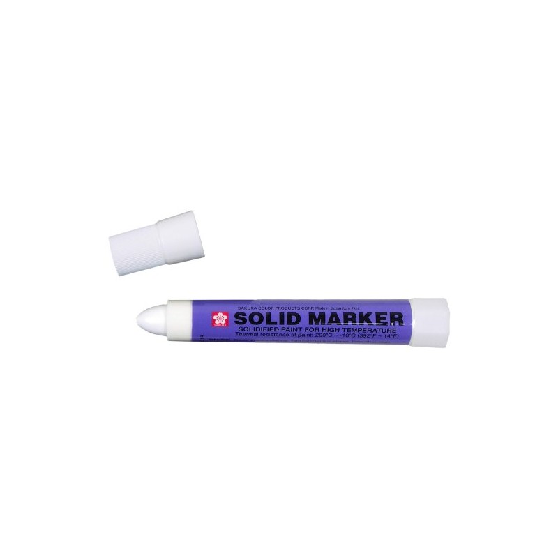Sakura Solidified Paint Solid Marker, White (Box of 12),XSC-50