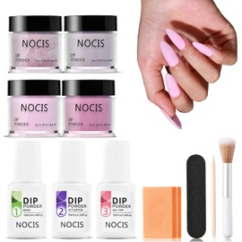 Kit de uñas en polvo de inmersión 4 colores – Acabado brillante o esmerilado
