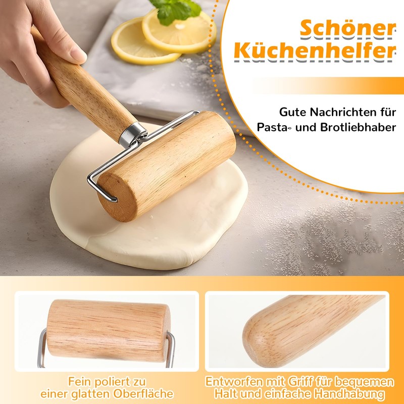 Rolling Pin, 2 Pieces Rolling Pin, Small and Medium Rolling