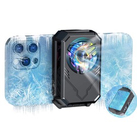 Hudifeni 2023 Smart Phone Cooler, Fan, Peltier Element, 3 Seconds Rapid Cooling, Smartphone Heat Protection, Lightweight, Silent, Small, USB Powered, Extensive Clip, Compatible with Many Models Including Phone (5 - 7.5 inches) (English Language Not Guaranteed)