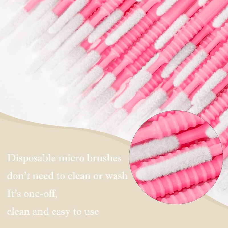 G2PLUS Micro Cepillo, 200 unidades de micro aplicador desechable, microhisopos