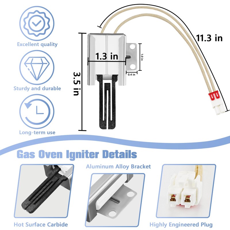 [New Upgrade] MEE61841403 MEE61841401 Gas Range Oven Igniter, Fit for