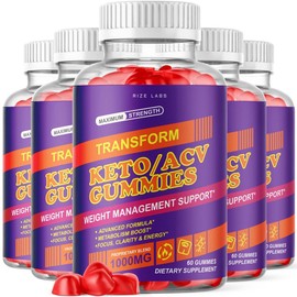 (5 Pack) Transform Keto ACV Gummies Transform Apple Cider Vinegar Advanced Gummies (300 Gummies)