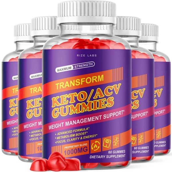 (5 Pack) Transform Keto ACV Gummies Transform Apple Cider Vinegar