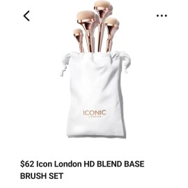 ICONIC London HD Blend Base Set (4 pcs) New In Bag Amazing Quality Ret $62