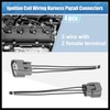 Hihaha 4pcs Ignition Coil Connectors Plug Wiring Harness Pigtail 3