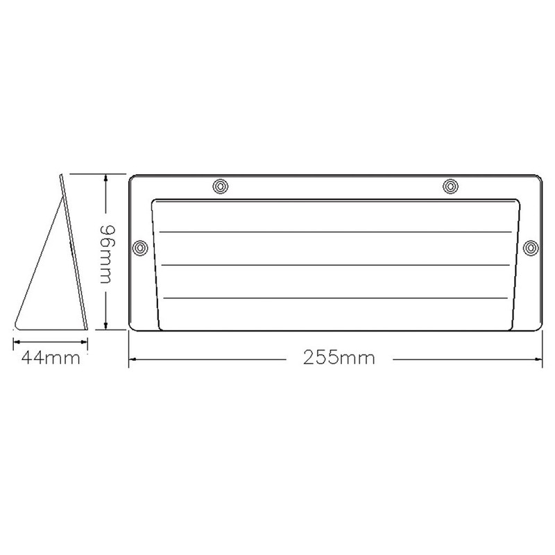 Rytons 9x3 Airbrick Cover/Ducting Cowl - Buff/Sand