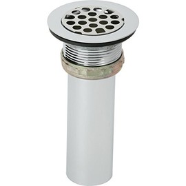Elkay LK8 2" Drain Fitting with Type 304 Stainless Steel Body, Grid Strainer, and Tailpiece