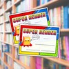 Super Reader Award Certificate 30pk 8.5x11” Hero Themed AR Reading