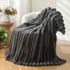 NEWCOSPLAY Super Soft Throw Blanket Grey Premium Silky Flannel Fleece
