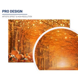 Allenjoy 7 x 5 FT Fall Photography Backdrop Thanksgiving Party Supplies Autumn Pumpkin Friendsgiving Background Decor Photo Booth Props