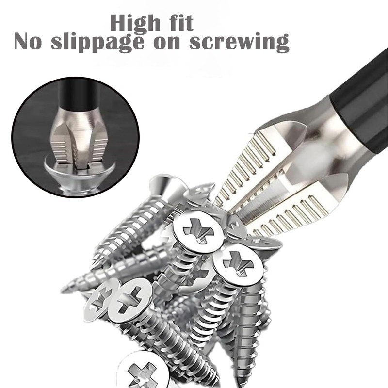 High-Magnetic Screwdriver Drill Bit Set, Strong Magnetic Durability, Anti-Slip Magnetic
