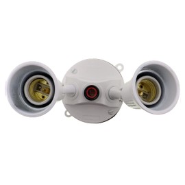 Thomas & Betts CS902WH Red Dot Floodlight Kit with Photocell, White