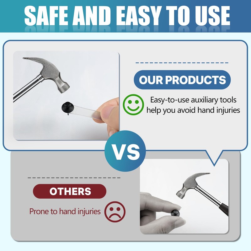 50 Pack Double Headed Picture Hanging Nails – Renter Friendly