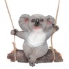 Swing Koala Sculpture Cartoon Synthetic Resin Animal Statues Decoration for
