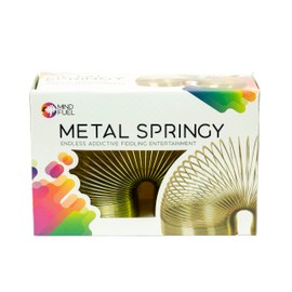 Mind Fuel 10406 Metal Springy Toy, Silver, Small