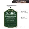FKNSGR Equine Liability Sign 2 Pack, 10 x 14 inches