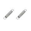 2Pcs Double Hook Tension Spring,Wire Diameter 1.2mm,Diameter 10mm Stainless Steel