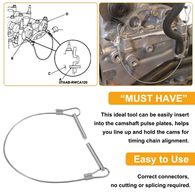07AAB-RWCA120 Camshaft Alignment Tool Pin Tool Cam Lock Tool Fit