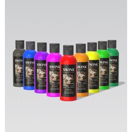 SWINK Eco Acrylic Paint - Highly Pigmented Acrylic Ink for Professional Artists, Acrylic Artist Paint, Crafted from Sustainable Materials Including Seaweed, Wool, and Plants (9 Bottles x 100ml)