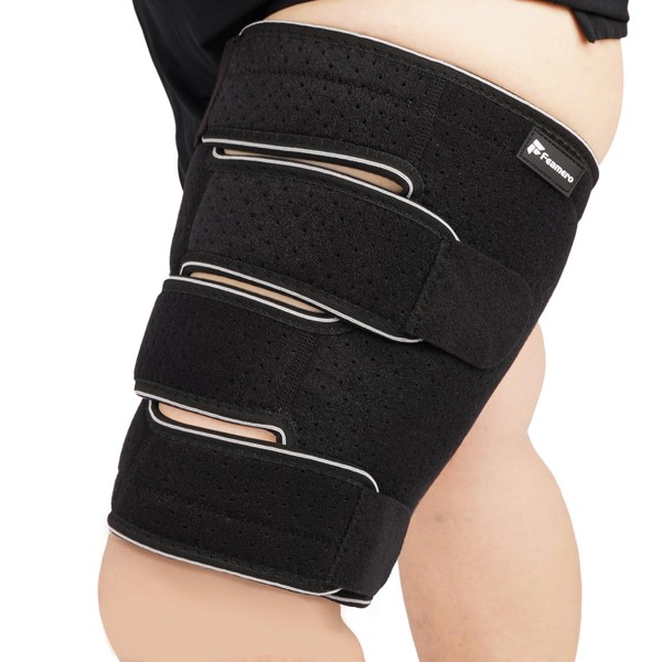 Plus Size Thigh Compression Wrap for Lymphedema & Swelling Relief,