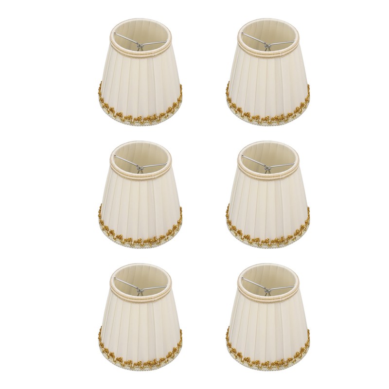 6Pcs Small Lamp Shades Safe Soft Easy Installation Modern Light
