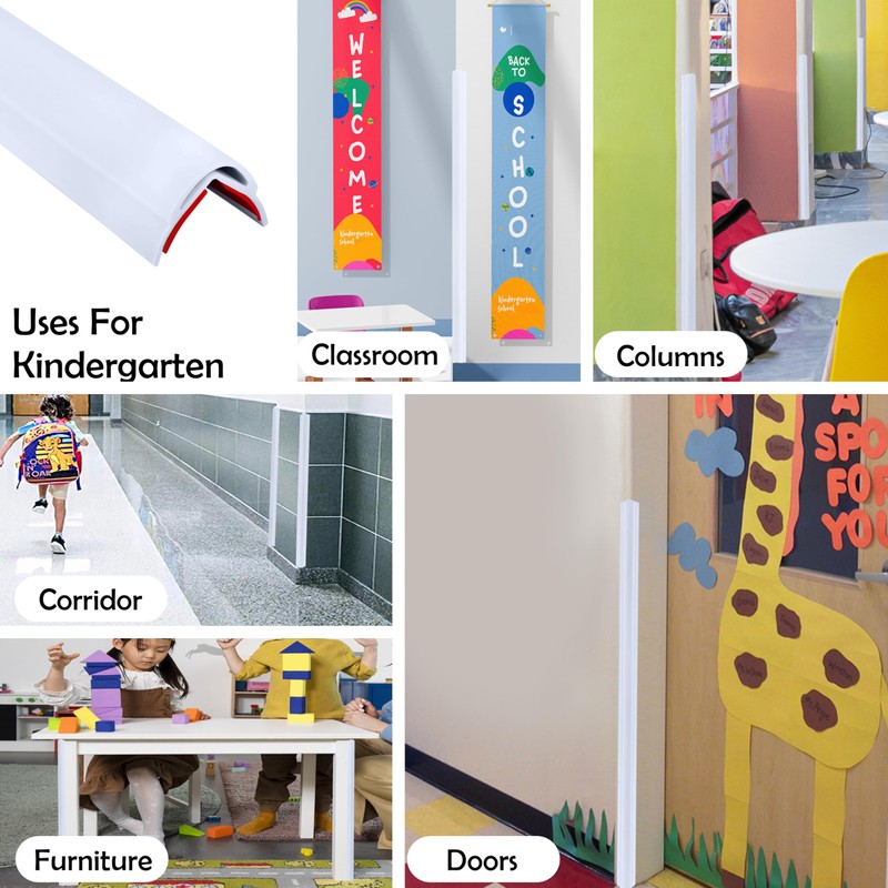 Rubber Bond Wall Corner Guard Edge Protector, 48 inch Heavy