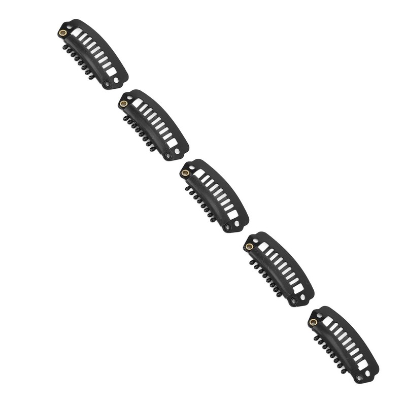 50pcs Hair Extension Clips Set Stainless Steel DIY 8 Teeth