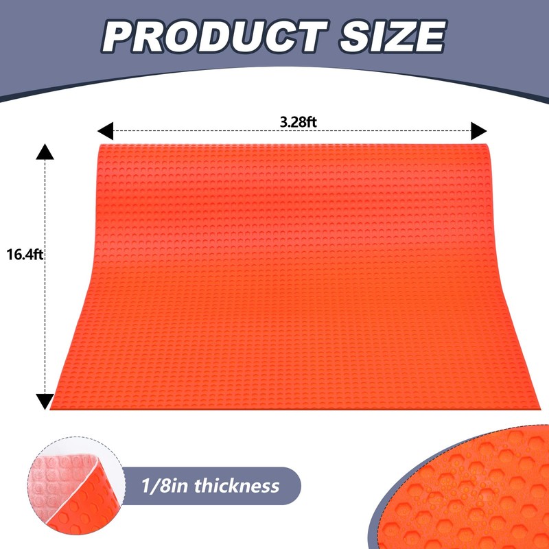Drydiet 54 Sqft Uncoupling Membrane for Tile 1/8''(3mm) Thick Waterproofing
