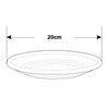 Whitefurze G02088 20cm Venetian Saucer for Round Planter - Forest